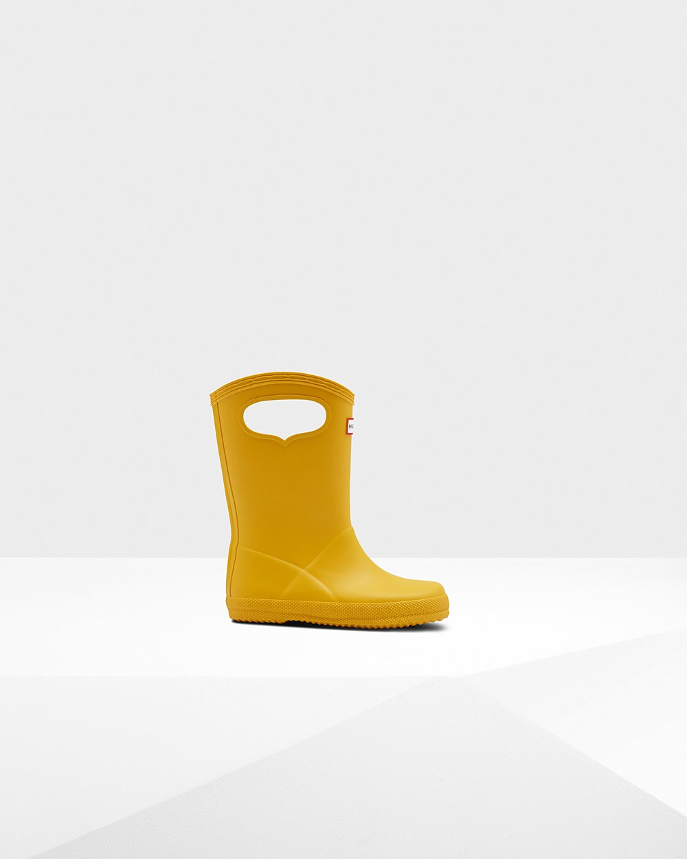 Kids Hunter Rain Boots Yellow - Original First Classic Grab Handle - 7345610-OY